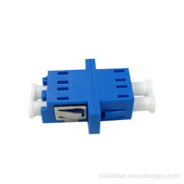 LC Fiber-optic Adapter with SM Ceramic Sleeves, Available in Duplex Type, Used for Telecommunication